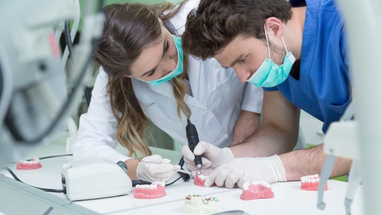 Dental Students in Lab