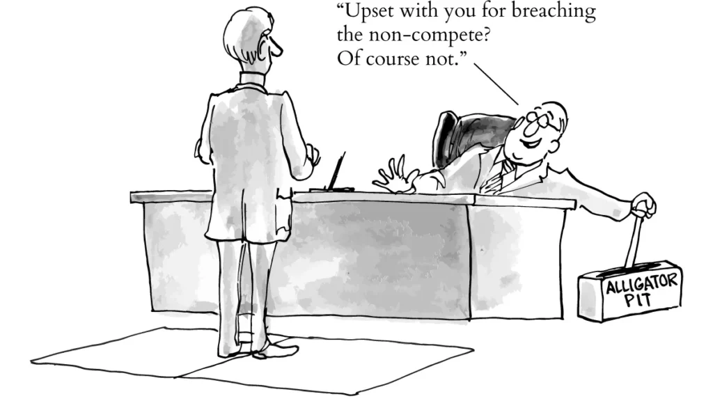 Non-Compete cartoon