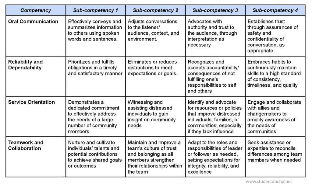 Pre-Professional Rubric - Page 3