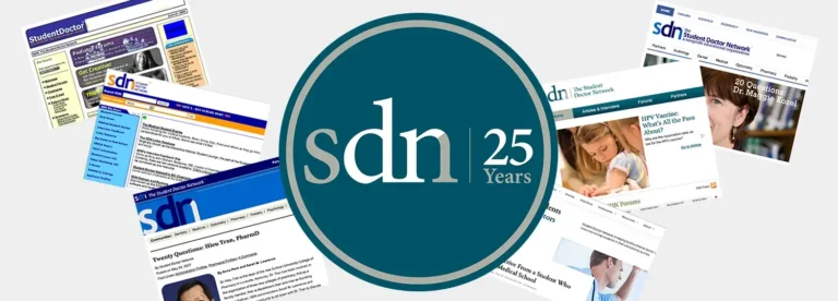 Student Doctor Network 25th anniversary collage